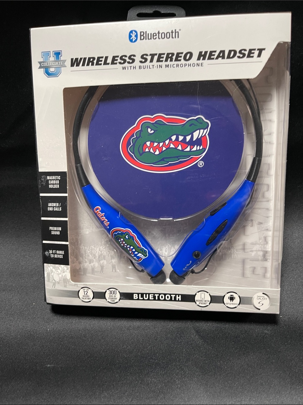 University of Florida Gators Bluetooth Wireless Stereo Headset - Blue